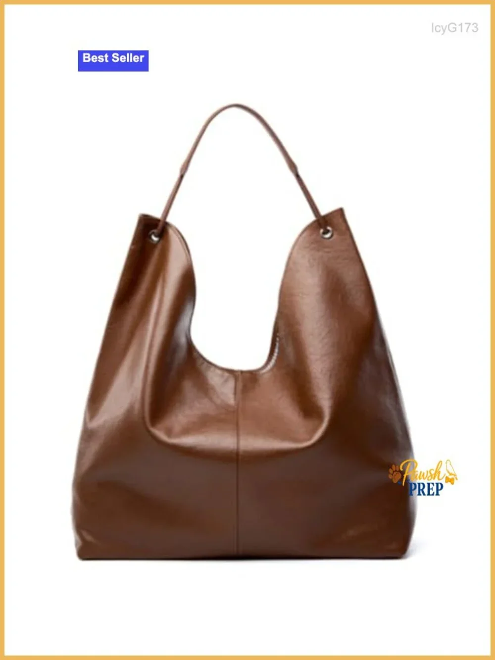 Genuine Leather Hobo Shoulder Bag Tote Handbag Women Classic Cowhide Purse
